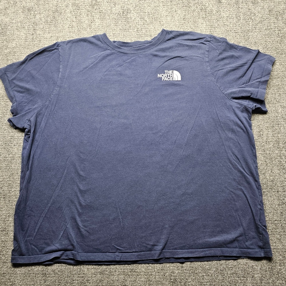 The North Face Womens 3XL Navy Blue Graphic T-Shirt Never Stop Exploring Logo